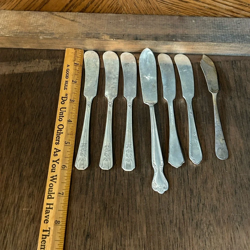 Vintage Silver-Plate Butter Knives